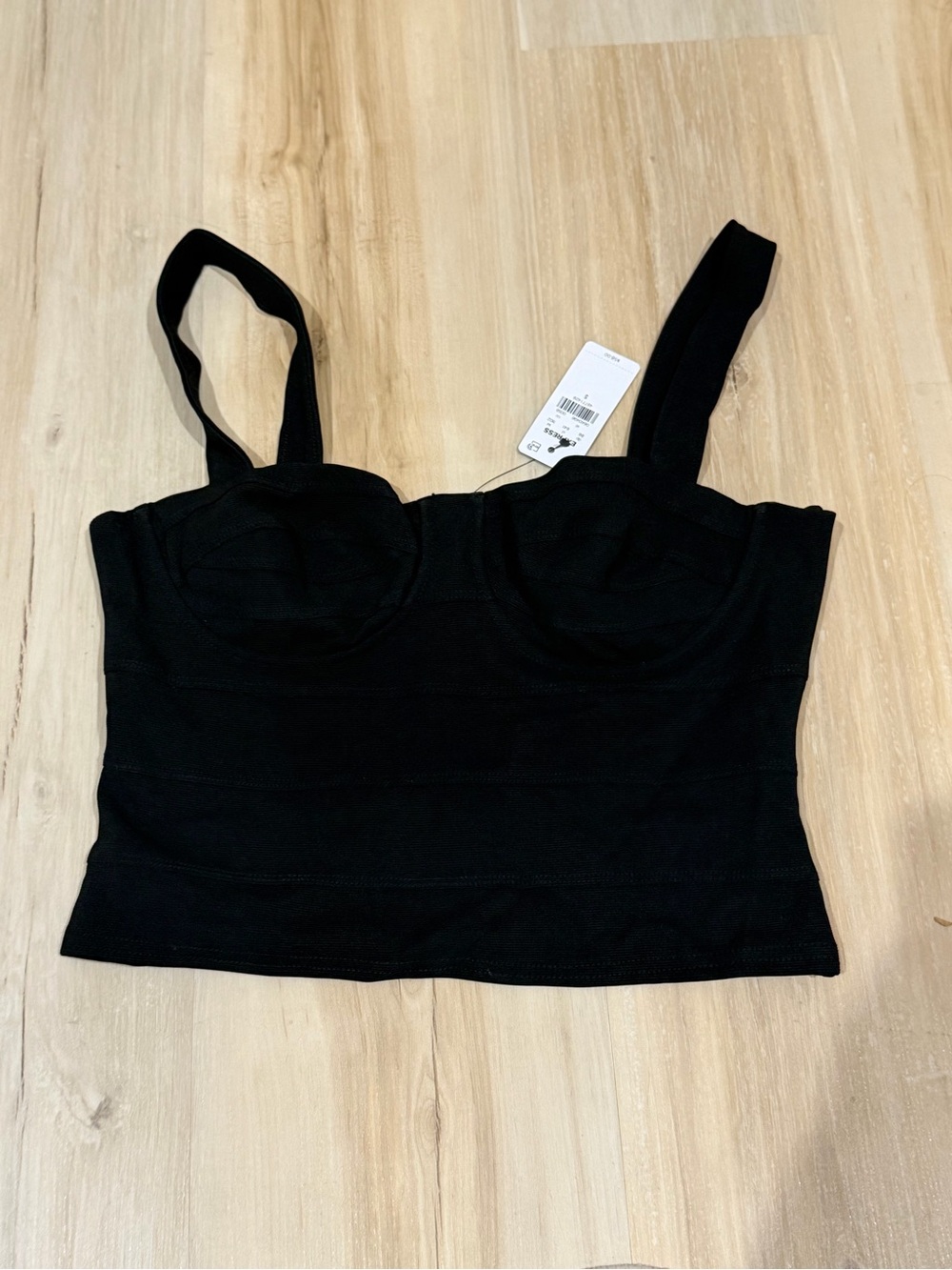 Express Black Cropped Tank Top